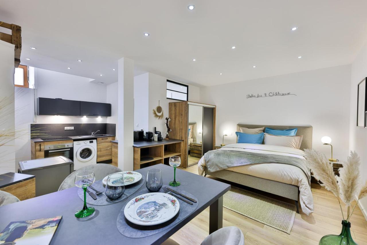 Studio Des 3 Chateaux Husseren-les-Châteaux Kültér fotó